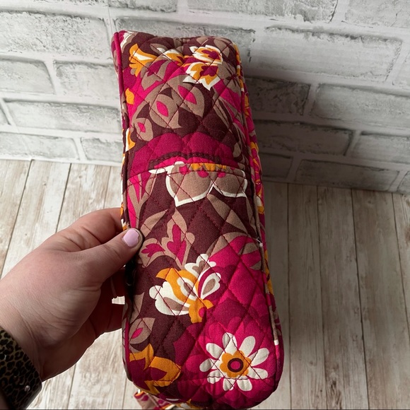 VERA BRADLEY RED PURPLE ORANGE PURSE SHOULDER BAG - Picture 7 of 7